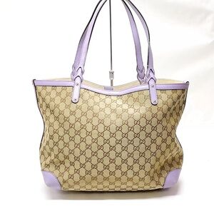 🏆💎💯 GUCCI  Rare Color Tote Bag Canvas